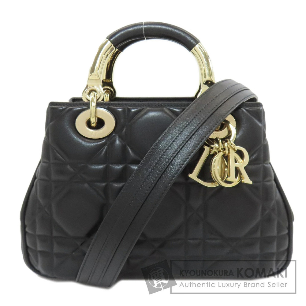 Christian Dior Cannage Lady Handbag Calfskin
